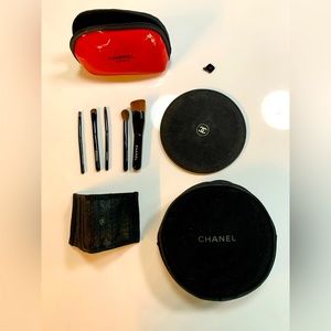 Chanel Makeup Bags and Brushes